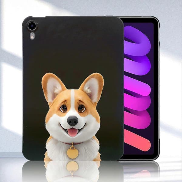 Fodral för iPad mini (2024) Mönstertryck Slim TPU Tablet Skyddsfodral - Corgi