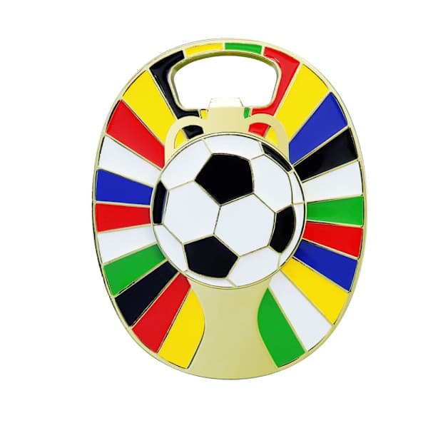 2026 World Cup Nøkkelring Multifunksjonell Flaskeåpner, Rustfri, Sølv