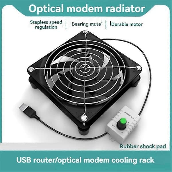 USB 5V Køleventilator Stærk Vindkraft Hurtig Køling 120mm Køleventilator til Router PC Køler TV Boks med