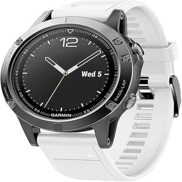 Til Fenix5/6/7/7x/6x/5X Rem 26mm Silikonebånd Grå Grey