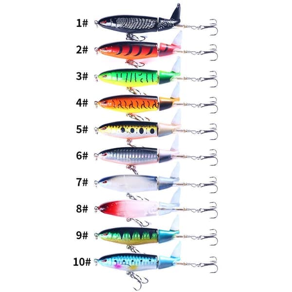 Whopper Plopper -pintaviehe, kelluva pyrstö, 10 kappaletta