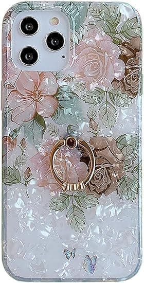 Kompatibel med iPhone 11Pro cover (5,8 tommer), med søde blomster