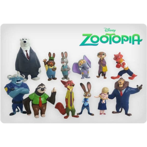 Zootopia Zootropolis Kaketopper Bursdagsdekorasjon Barn Party Pose