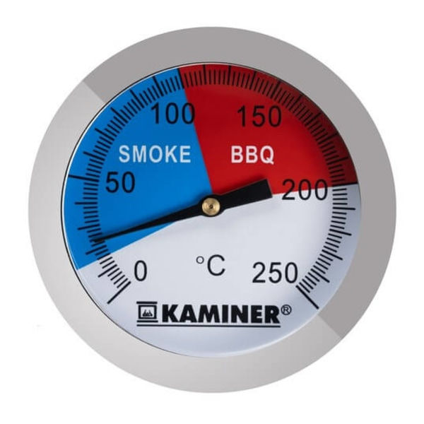 Analog Grill- og Røgtermometer Stegetermometer sølv