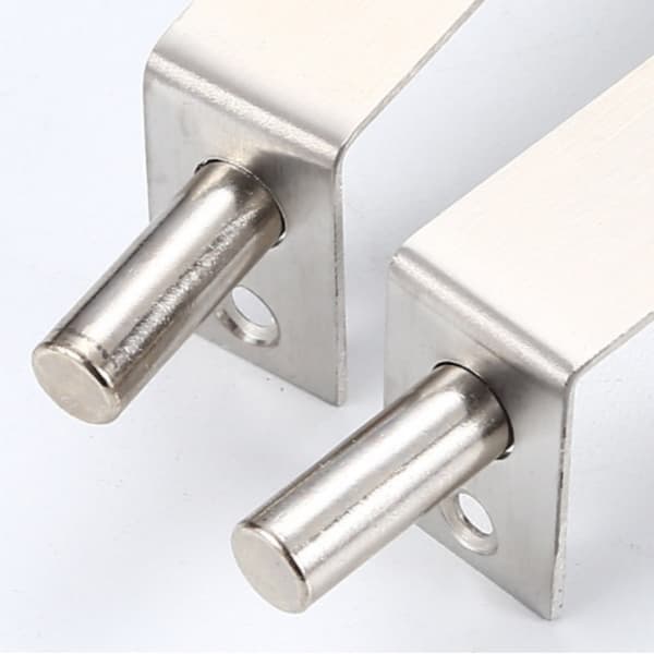 Diskret dørbolt i rustfrit stål, 18 mm bred 4-tommer 4-inch