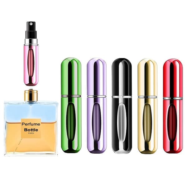 5 ml/0,2 oz påfyllningsbara kosmetiska sprayflaskor, 5 st 5 ml bärbara parfymsprayflaskor för utomhusbruk och resor 5 5