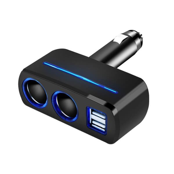 12V Bil Cigarettænder Stik Adapter Dobbelt USB Dobbelt Q2D3 Splitter Hurtig Tilslutning