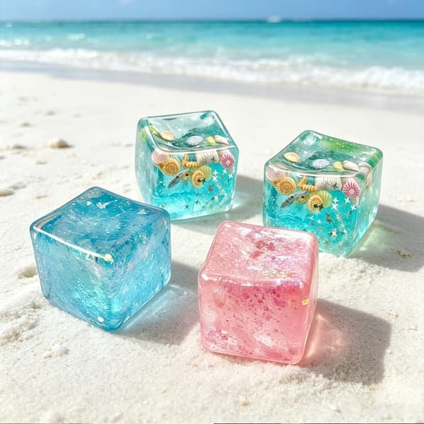 Premium Block Cube Squishy – Is-terning Squishies til voksne Squishy Cube Stress Cube (Grøn)