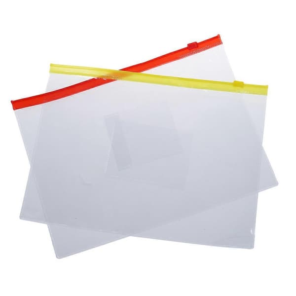 20 STK Glidelåsmapper i plast for A5-papir