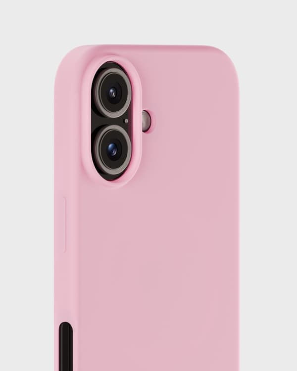 iPhone 16 silikonikuori, pinkki
