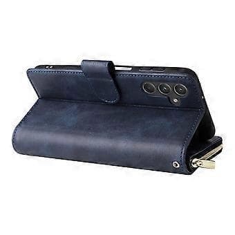 Til Samsung Galaxy A55 5G Cover Kortpladser Lynlås Læder Telefoncover Stil E Style A