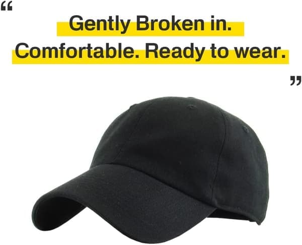 Lavprofil bomullscap menn kvinner baseballcap pappa-hatt justerbar