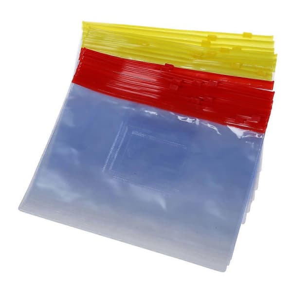 20 STK Glidelåsmapper i plast for A5-papir