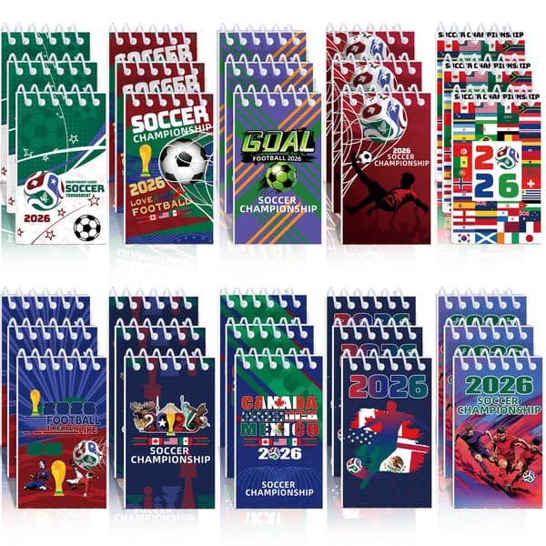 Anteckningsböcker med VM 2026-tema – 10-pack