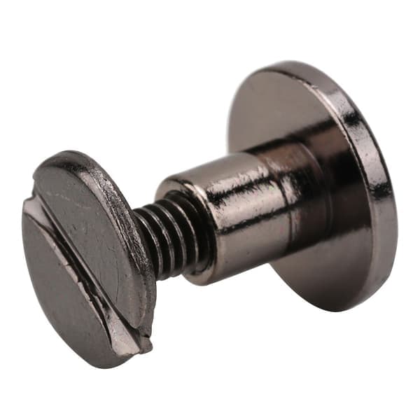 30 sæt 5mm/6mm/8mm messing lædernitter Dobbeltnitter Rørformet metalsæt (#3)