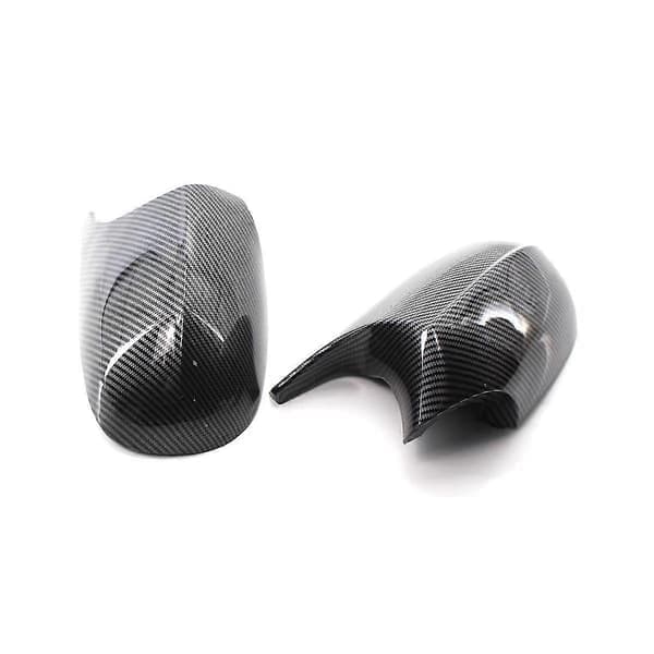 Bil Karbonfiber Mønster Sidespeildeksel Sidespeilhus Trim For 3-serie E90 E91 E92 2008-