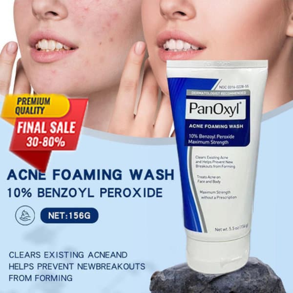 Panoxyl 10% Acne Foaming Wash Maximal styrka 5,5 oz. het 4% 1 st