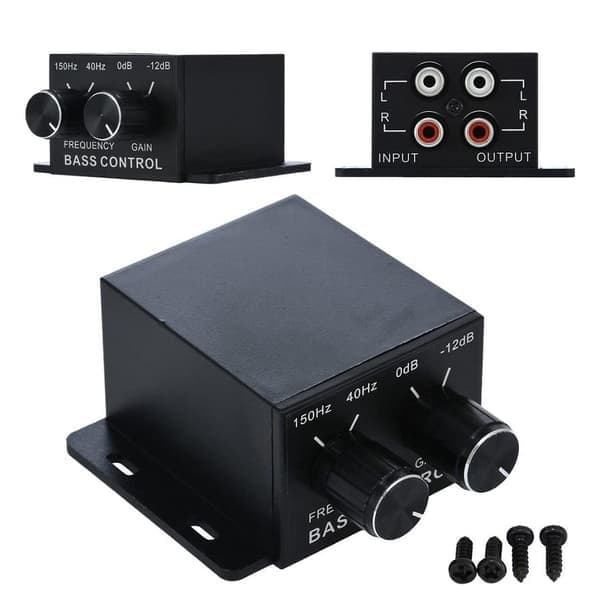 Biljudsregulatorförstärkare Bas Subwoofer Stereo Equalizer Controller 4 Rca
