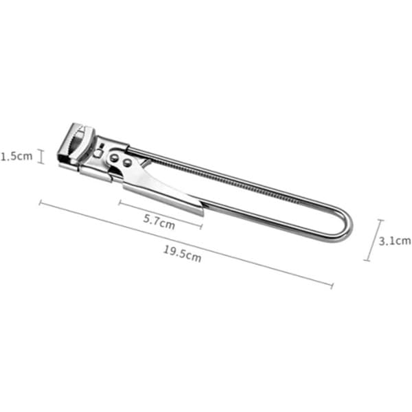 Dåseåbner, manuel dåseåbner i rustfrit stål, justerbar dåseåbner, flaskehættefjerner, dåsegriberåbner, 20 cm