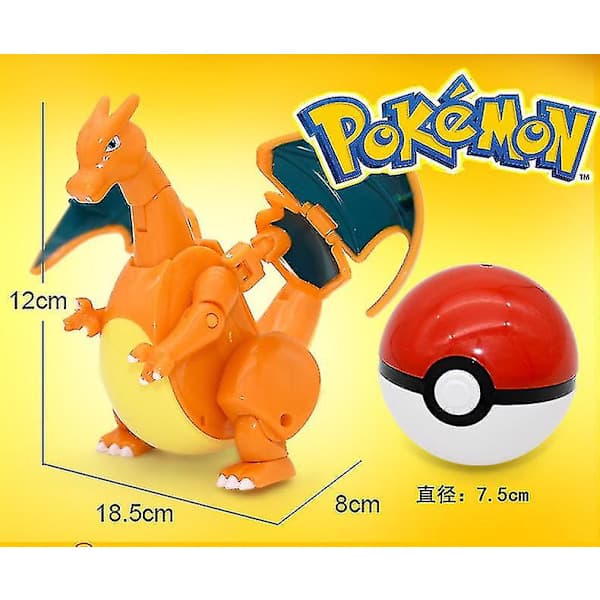 Deformerad Pikachu Docka Pokeball Barnleksak Gåva Deformerade Leksaker Pikachu Pikachu
