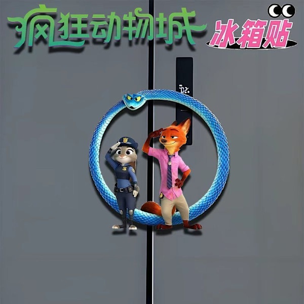 Zootopia Magnetiske Køleskabsmagneter – 5-delt sæt, søde figur-samleobjekter