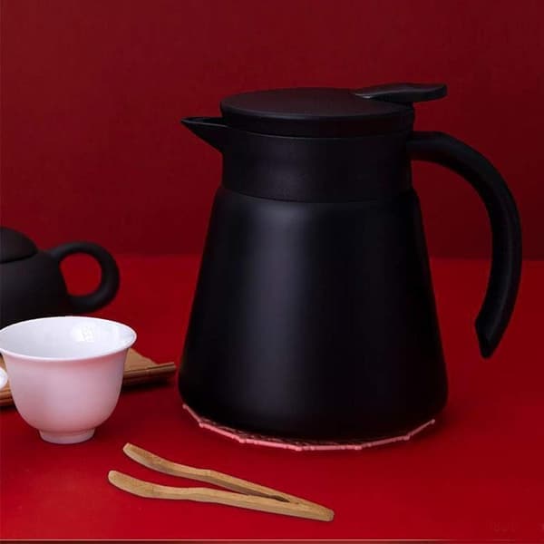 Kaffetrakter Tekanne 680ml Termoskanne i rustfritt stål Isolert Kaffe Vann og Drikkedispenser