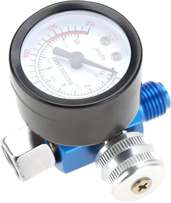 Regulator Kompressor, Lufttrykkregulator Regulator 1/4 Sprøytepistol Lufttrykkregulator Trykkmåler Pneumatiske Verktøytilbehør