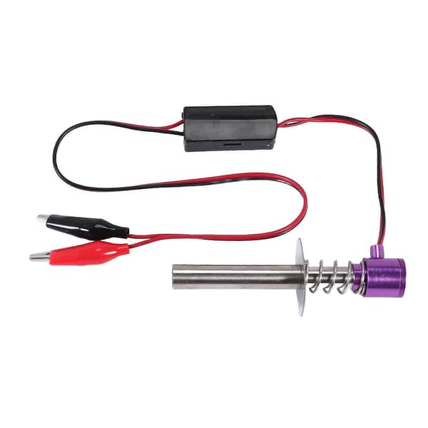 Glødepluggstarter oppgradert 6V -24V elektronisk for HSP Nitro RC bil lilla