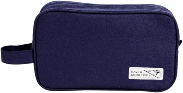 Bærbar våd/tør toilettaske til rejser - Vandafvisende polyester makeup-organizer med flere rum, kompakt