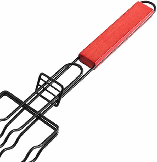 Grillkurv til pølser, grillkurv til pølser, grillkurv til kød, grillkurv til pølsestativer, kylling