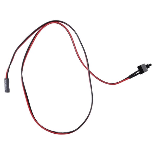 2-pack 2-stifts SW PC-strömkabel på/av tryckknapp ATX-datoromkopplarkabel 45 cm