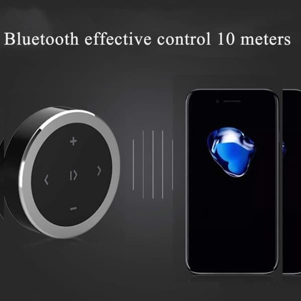 Rattfjernkontroll, trådløs Bluetooth 3.0 medieknapp, musikkavspilling, fjernkontroll for IOS/Android