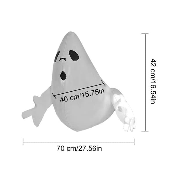 PVC oppustelig animeret spøgelse Halloween havepynt