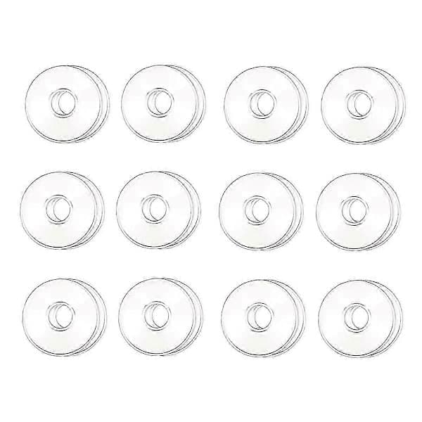 Glasslysestaker for lysestaker, 12 stk. Mansjetter, ringer for koniske lys
