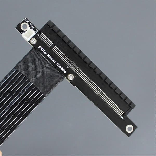 PCI-E 4.0 X4 til X16 Forlengelseskabel Riser-kabel PCIe X4 64G/Bps 20CM
