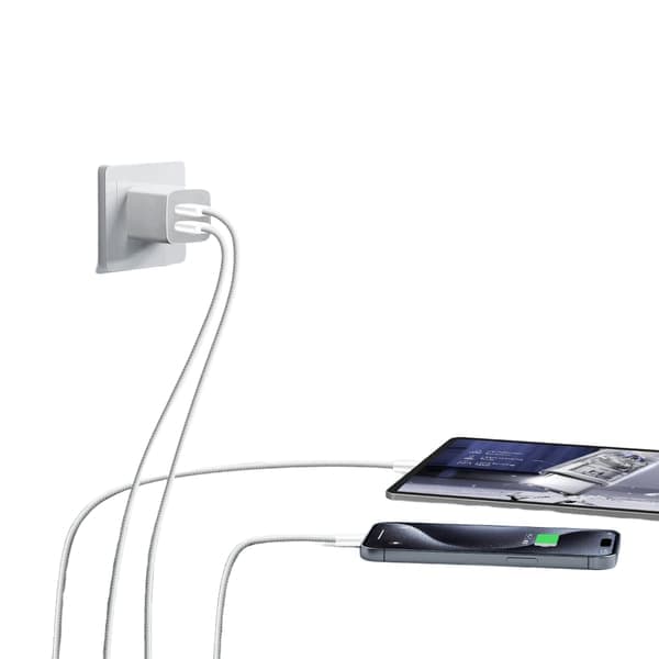 2-pack 3FT USB C till USB C-kabel - Certifierad snabbladdningskabel kompatibel med iPhone 15 Pro Max, Samsung S23, iPad Pro, MacBook Air