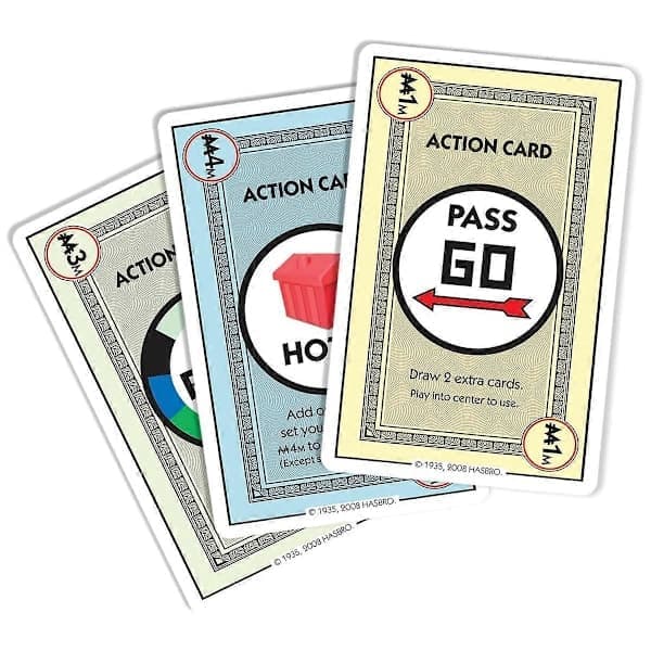 Monopoly Deal -korttipeli - Nopea perhekorttipeli, virallinen [PB] -versio, sininen blue