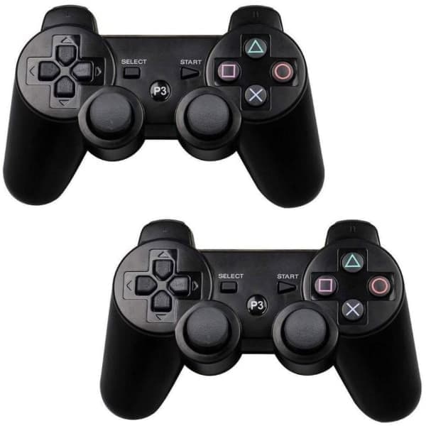 2 trådløse PS3-controllere, sort