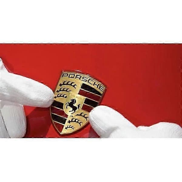 Emblem merkelogo Porsche bilpanser metall