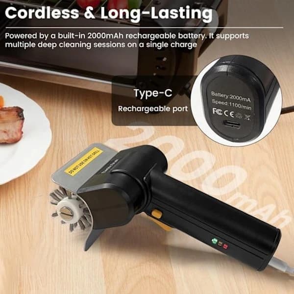 BBQ-børste – Elektrisk BBQ-børste – 700-800 RPM