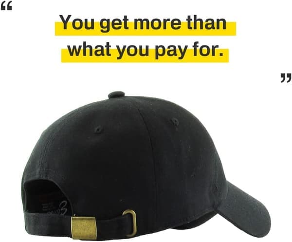 Lavprofil bomullscap menn kvinner baseballcap pappa-hatt justerbar