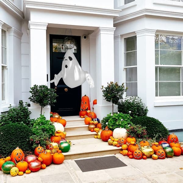 PVC oppustelig animeret spøgelse Halloween havepynt