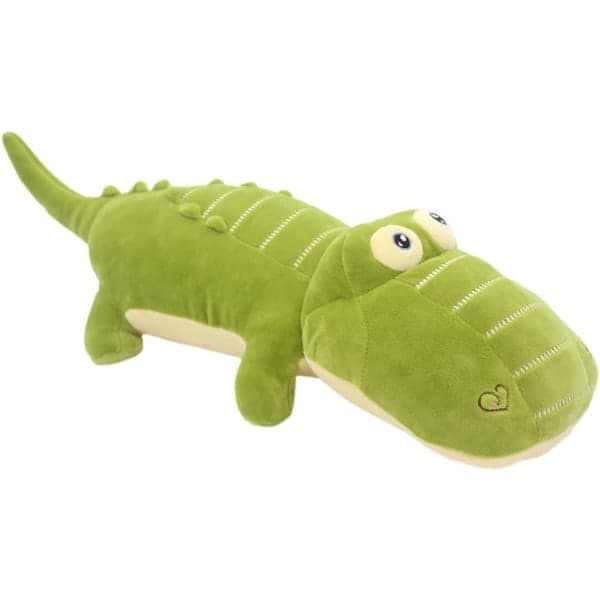 Stoppat djur krokodil 66 cm grön stor, 66 cm
