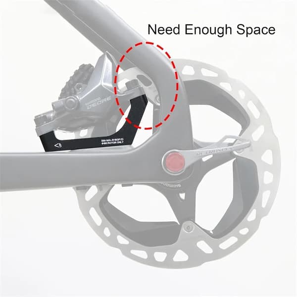 SM-MA-F160P/D R160P/D Flat Mount til Post Mount Bremsecaliperadapter for 160 mm Rotorskivebrems FM til PM bak back