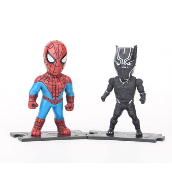 6-pack Marvel Avengers Hjältefigurer 7-8 cm