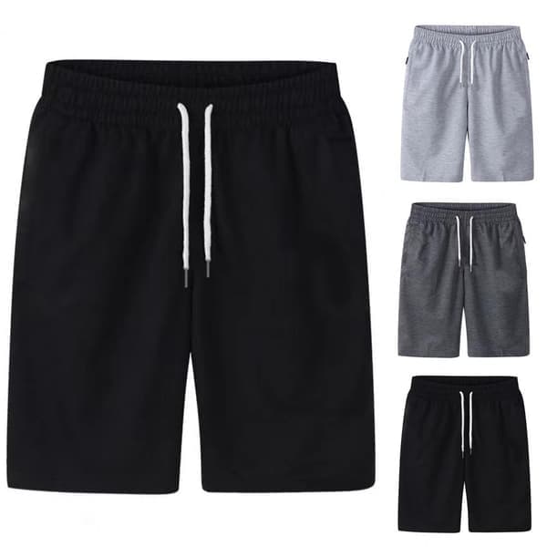 Cargo Shorts Elastisk Talje Tynd Løs Lomme Snøre Cargo Shorts Lysegrå 2XL Light Grey 2XL