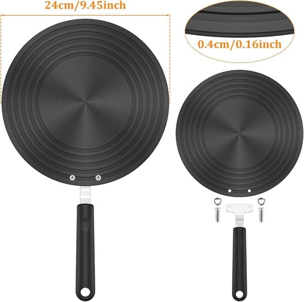 Adapter - 24 cm induktionsadapterplade - Komfurdæksel/adapter - Varmeafledningsplade