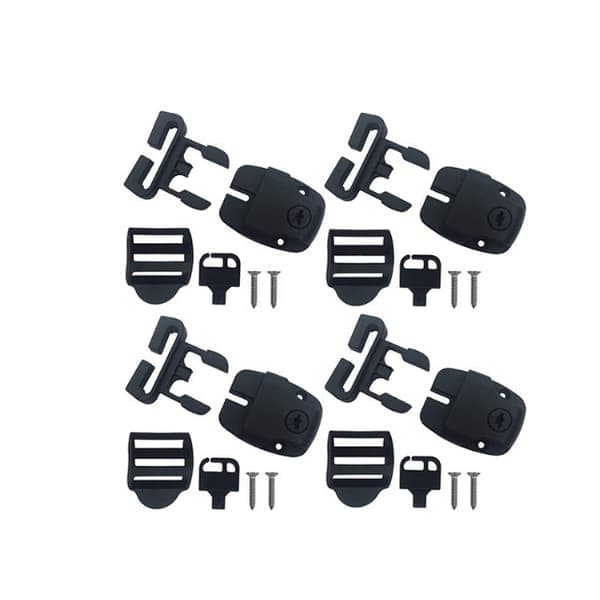Låssats för spabadöverdrag, spännlås, spänne, set 4-pack 4-pack