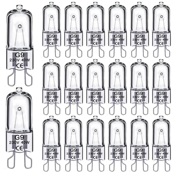 20-pack G9 Halogenlampor 40W, 230V 40W 40W