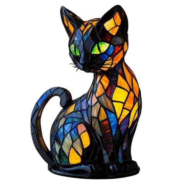 Populær kattelampe, kreativ form bordlampe